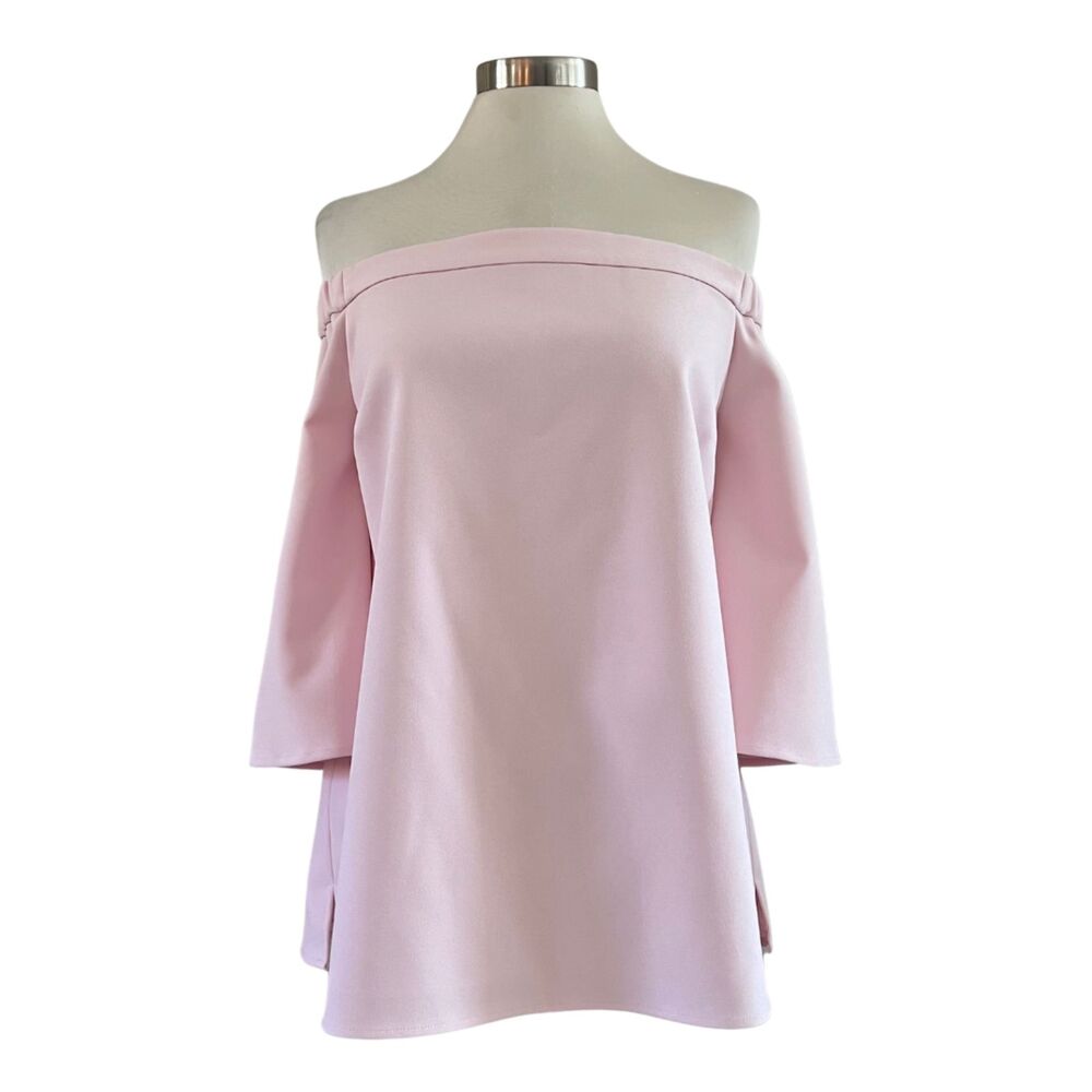 NWT Sail To Sable Off The Shoulder Blouse Thick Pale Pink L